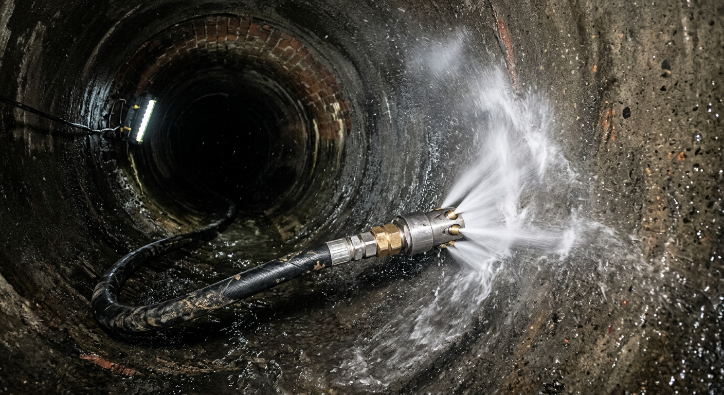 Camion hydrocurage haute pression pour canalisation bouchée à Palaiseau