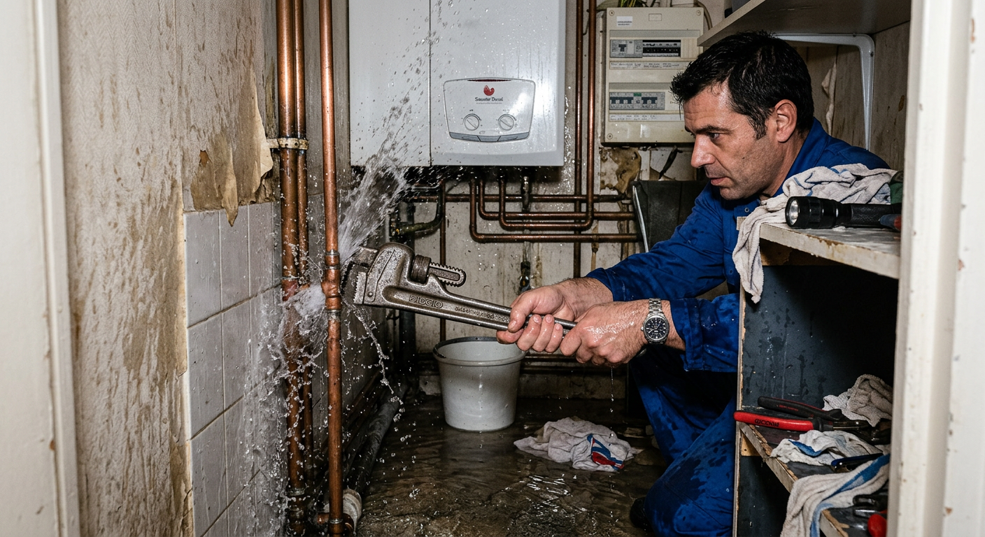 Réparation urgente d'une fuite d'eau sur tuyauterie cuivre à Palaiseau 91